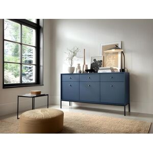 Vente-unique.ch Sideboard mit 3 Türen & 3 Schubladen - Blau - BOGDAN