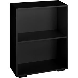 tectake Bücherregal Lexi 2 Fächer 60x30x77cm - schwarz