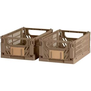 Schou - Aufbewahrungsbox, 25x16.5x10cm, Beige