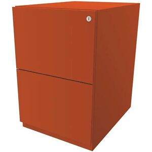 BISLEY Rollcontainer Note™, mit 2 Hängeregistraturen, HxB 645 x 420 mm, orange