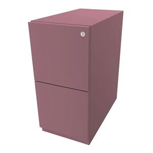 BISLEY Rollcontainer Note™, mit 2 Hängeregistraturen, HxB 645 x 300 mm, pink