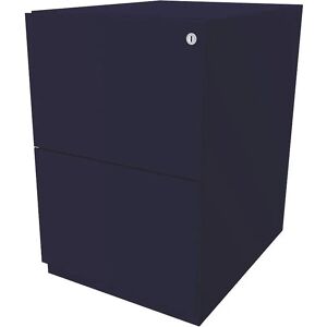 BISLEY Rollcontainer Note™, mit 2 Hängeregistraturen, HxB 645 x 420 mm, anthrazitgrau