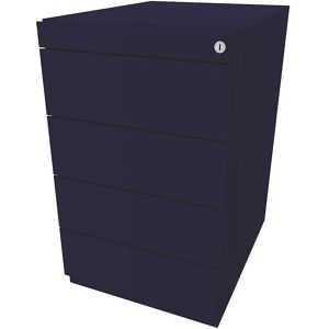 BISLEY Standcontainer Note™, mit 4 Universalschubladen, Tiefe 565 mm, oxfordblau