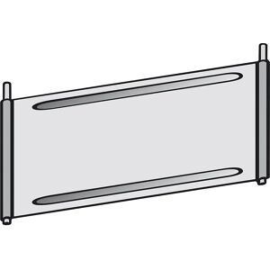 hofe Trennblech für Fächer-Regal, verzinkt, für Fachboden, BxT 1000 x 300 mm