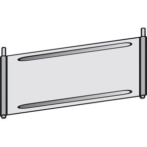 hofe Trennblech für Fächer-Regal, verzinkt, für Fachboden, BxT 1000 x 400 mm