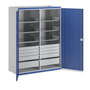 ANKE Schwerlastschrank JUMBO mit Trennwand, 10 Schubladen, HxBxT 1950 x 1484 x 690 mm