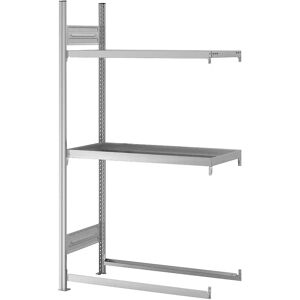 hofe Lager- und Werkstatt-Multifunktionsregal, Höhe 1750 mm, 3 Lagerebenen, Anbauregal, BxT 1010 x 435 mm