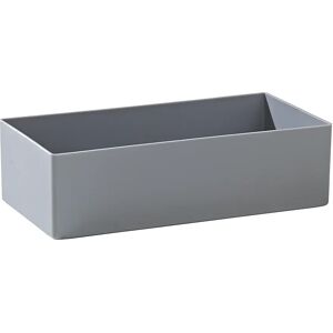 kaiserkraft Einsatzkasten, Sondergröße, Polystyrol, VE 50 Stk, LxBxH 216 x 108 x 63 mm, grau