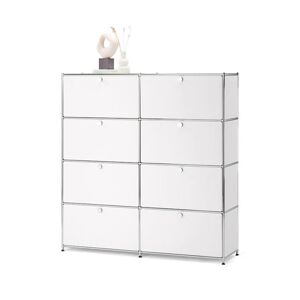 Highboard »CN3« mit 8 Klappen - Tchibo - Weiss Aluminium   unisex