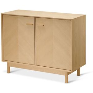 Sideboard aus Eschenholz mit dekorativen Türfronten - Tchibo - Braun Holz   unisex