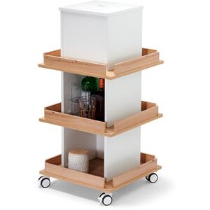 Regalturm mit Stauraum - Tchibo - Braun Holz   unisex