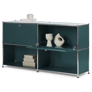 Sideboard »CN3« mit versetzbaren KlappenfächernTchibo - Chrom Aluminium Grün  unisex