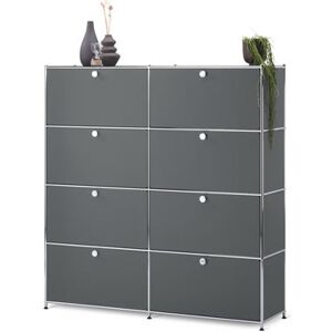 Highboard »CN3« mit 8 Klappen - Tchibo - Chrom Aluminium   unisex