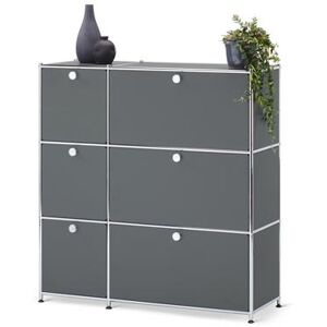 Kommode »CN3« mit 6 Klappen - Tchibo - Chrom Aluminium   unisex