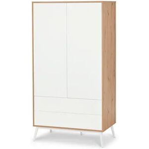 2-türiger Kleiderschrank - Tchibo - Braun Holz   unisex