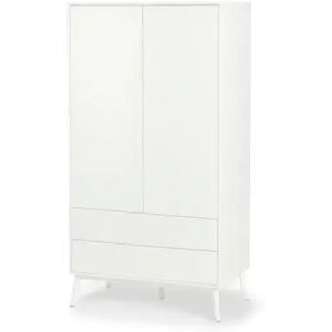 2-türiger Kleiderschrank - Tchibo - Weiss Holz Matt  unisex