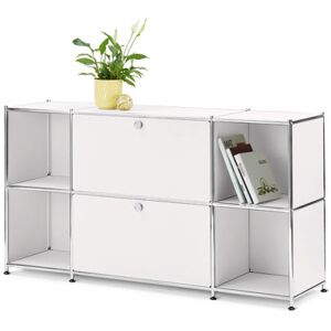 Sideboard »CN3« mit 2 Klappfächern - Tchibo - Weiss Aluminium   unisex