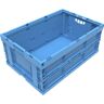 kaiserkraft Faltbox aus Polypropylen, Volumen 49 l, ohne Deckel, blau