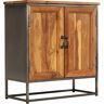 vidaXL Sideboard Recyceltes Teak und Stahl 65 x 30 x 70 cm - Braun