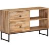 vidaXL TV-Schrank Recyceltes Teakholz 90 x 30 x 55 cm - Braun