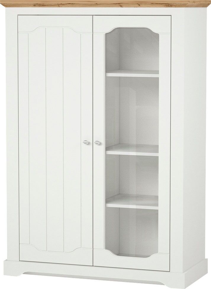 Home affaire Highboard »Teverton«, mit 8 Fächern weiss