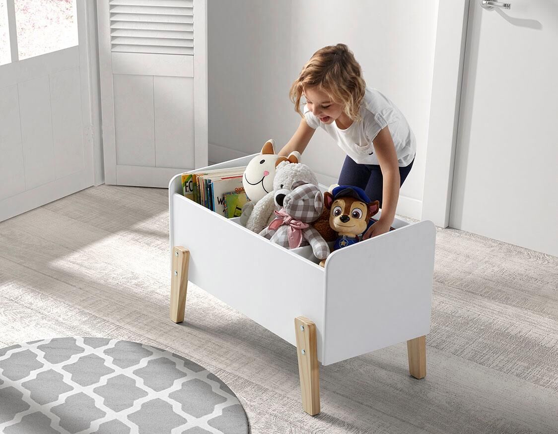 Vipack Spielzeugtruhe »Kiddy«, MDF-Oberfläche weiss