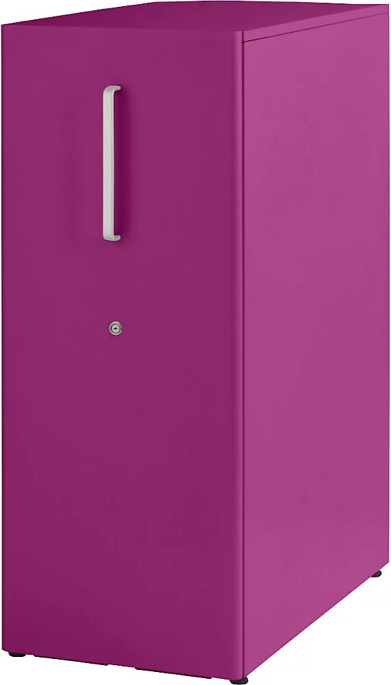 BISLEY Assistenzmöbel Tower™ 3, mit Top rechtsstehend, 1 Fachboden fuchsia