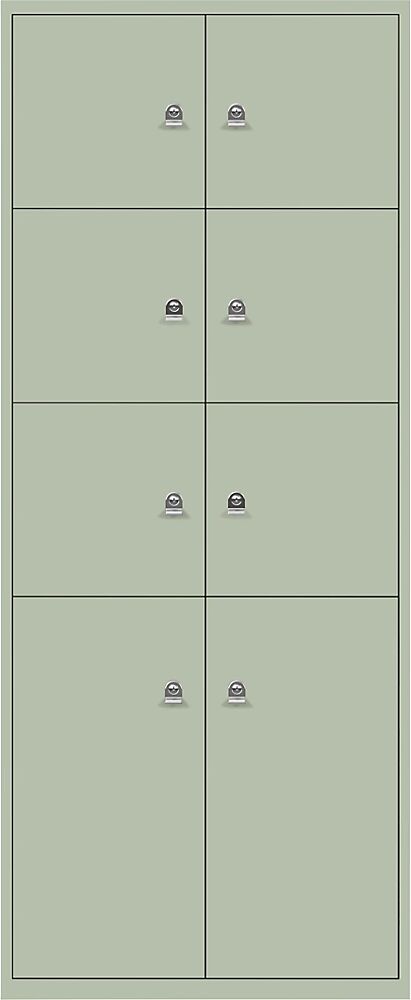 BISLEY LateralFile™ Lodge mit 8 Schließfächern Höhe 6 x 375 mm, 2 x 755 mm regent