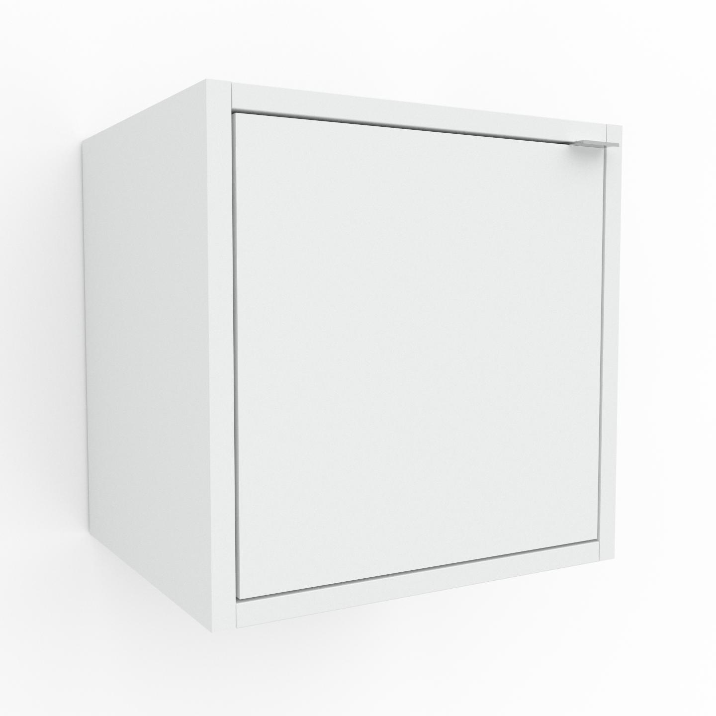MYCS Hängeschrank Weiß - Moderner Wandschrank: Türen in Weiß - 41 x 41 x 35 cm, konfigurierbar