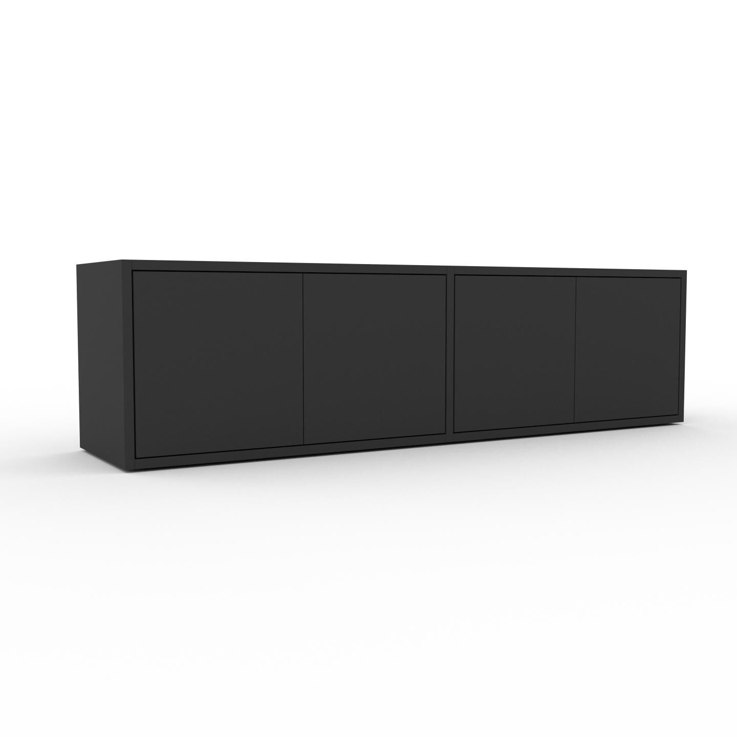MYCS Lowboard Graphitgrau - Designer-TV-Board: Türen in Graphitgrau - Hochwertige Materialien - 152 x 41 x 35 cm, Komplett anpassbar
