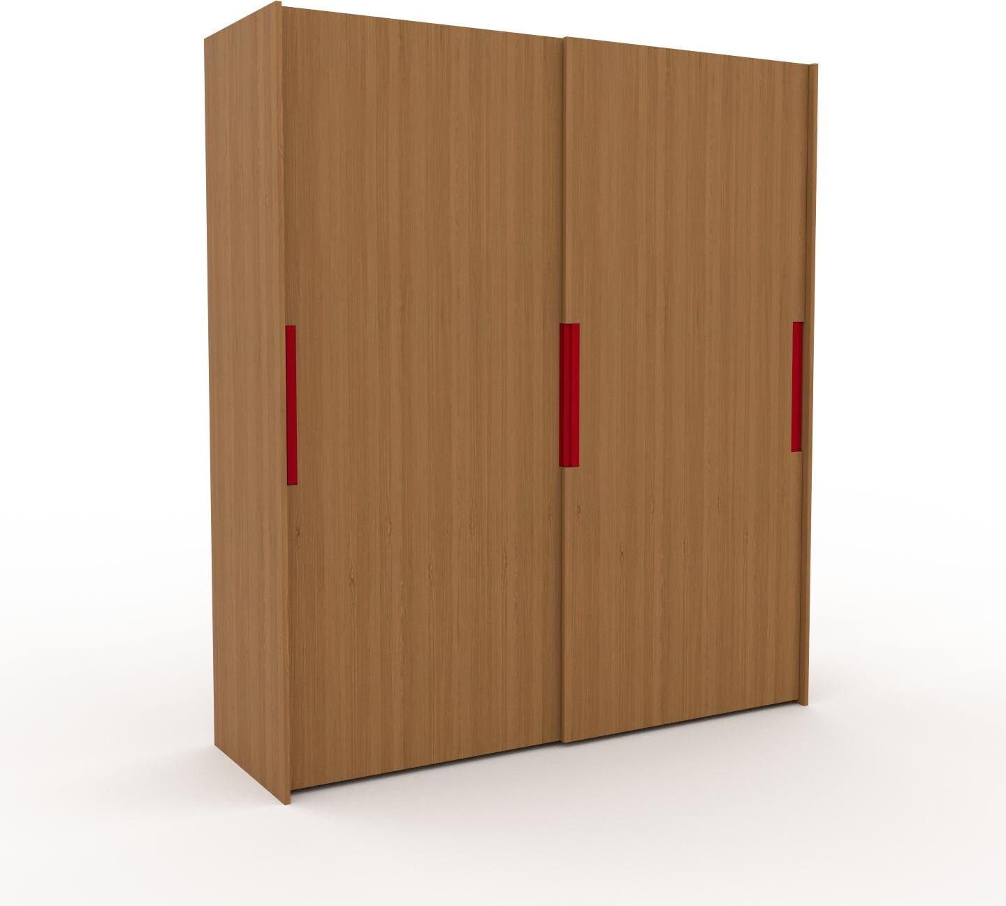 MYCS Kleiderschrank Eiche, Holz - Individueller Designer-Kleiderschrank - 204 x 233 x 65 cm, Selbst Designen, Böden/hohe...