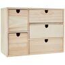 Artemio 14002158 Schubladenschrank, Holz, Beige, 35 x 15 x 26 cm