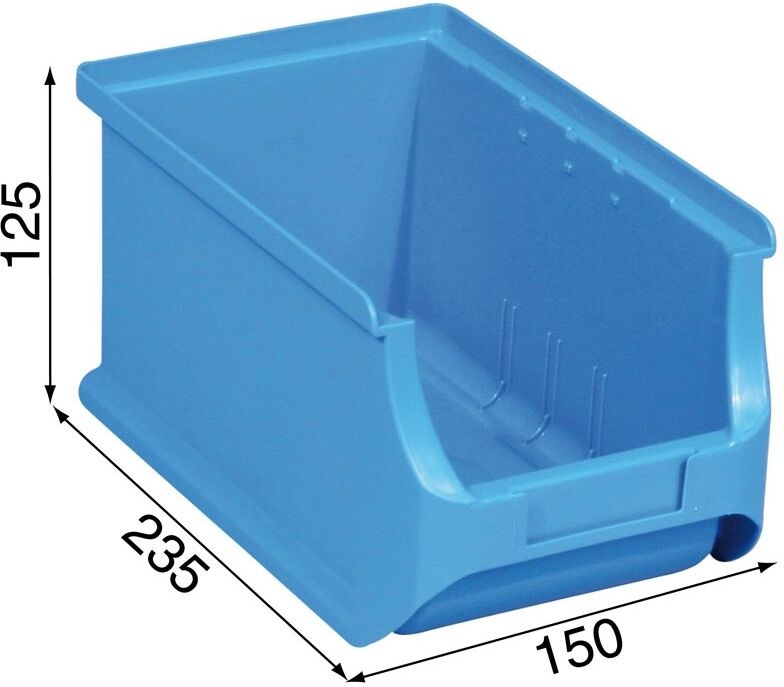 Allit Plastové boxy plus 3, 150 x 235 x 125 mm, modré, 24 ks