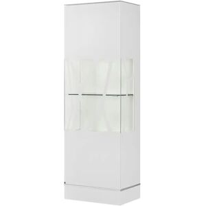 LEONARDO Vitrine  Cube ¦ weiß ¦ Maße (cm): B: 63 H: 192 T: 42