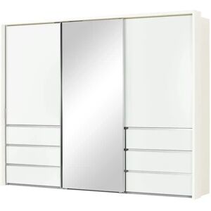 Höffner Schwebetürenschrank, 3-türig  Mitta ¦ weiß ¦ Maße (cm): B: 260 H: 220