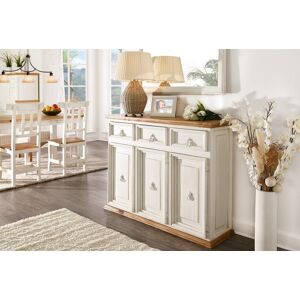 1a Direktimport Sideboard Kommode MEXICO weiss / honig, Pinie massiv, Landhausstil