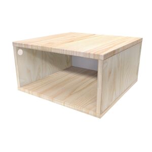 ABC MEUBLES Aufbewahrungswürfel Holz 50x50 cm - 50x50 - Roh