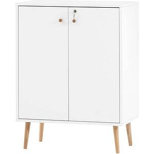 MÖBELPARTNER Aktenschrank Jonte, 150577 kreideweiß 1 Fachboden 65,2 x 39,0 x 86,5 cm