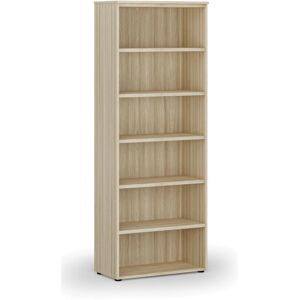 B2B Partner Büroregal PRIMO WOOD, 2128 x 800 x 420 mm, Eiche natur