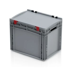 B2B Partner Kunststoff-Transportbehälter mit Deckel 400 x 300 x 335 mm