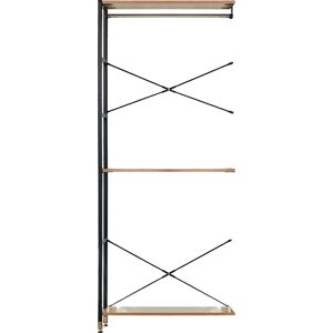 Standregal HOME AFFAIRE Regale Gr. B/H/T: 82,5 cm x 210 cm x 30 cm, 2 St. offene Fächer, Erweiterungsregal, 3 Böden, 2 Kleiderstangen, beige (natur) Standregale inklusive 2 Kleiderstangen