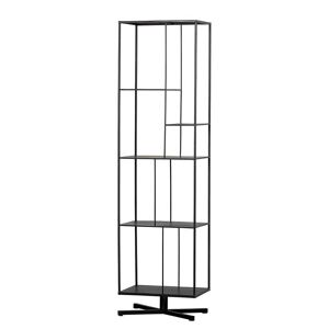 Pharao24.de Standregal aus Metall in Schwarz 184 cm hoch - 50 cm breit