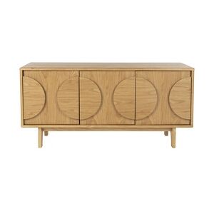 Sideboard GROOVE mit 3 Türen und Eichennfurnier von Zuiver