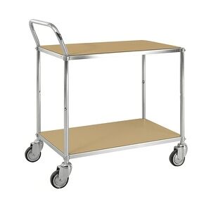 ESD-Tischwagen 150 kg, mit 2 Böden, LxBxH 850 x 435 x 950 mm, verzinkt