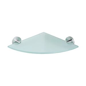 AMARE Luxus Eck-Regal Glasablage Edelstahl, 27,5 x 27,5 x 5,5 cm