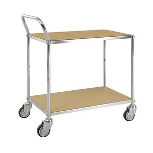 ESD-Tischwagen 150 kg, mit 2 Böden, LxBxH 850 x 435 x 950 mm, verzinkt