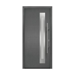 EcoStar Haustür ISOPRO Secur RC2 IPS 780S 110 x 210 cm, DIN rechts, Anthrazit Metallic CH 703