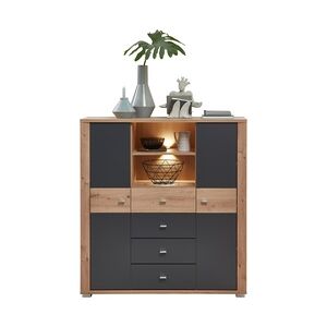 Innostyle Highboard PABLO Artisan Eiche - Graphit