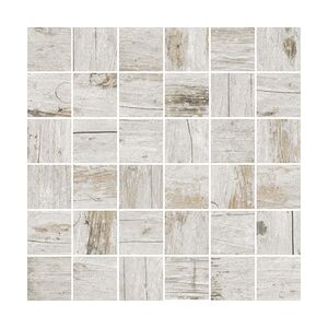 Vabene Mosaikfliese Feinsteinzeug Oak Shabby grau 30 x 30 cm Steinmaß: ca. 4,8 x 4,8 cm