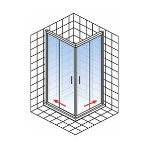 Schulte Komplettduschkabine Korfu II 89 x 89 x 215 cm